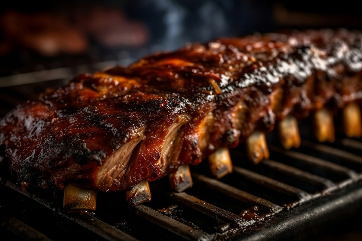 Американски свински ребра в BBQ сос